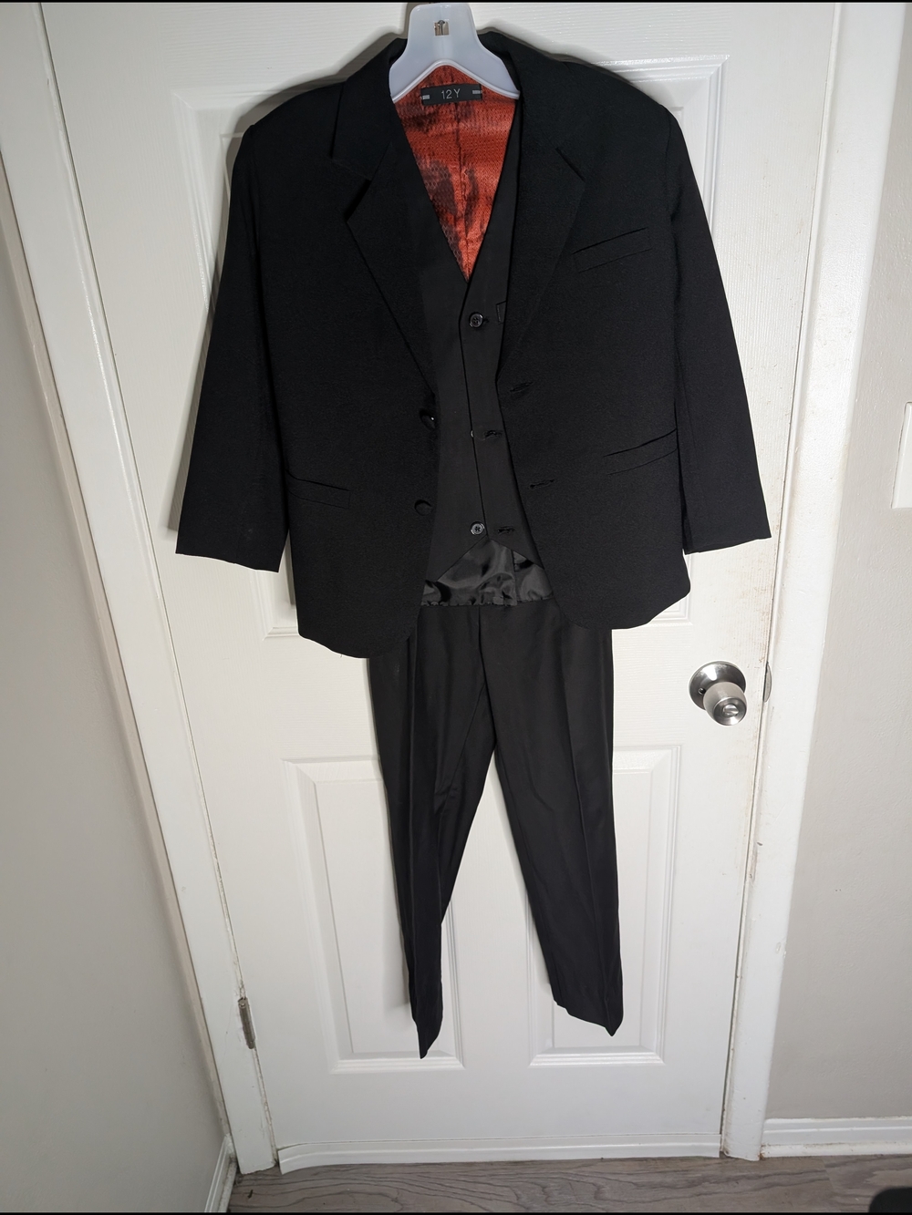 Classic Black Kids's 3-Piece Suit with Vest